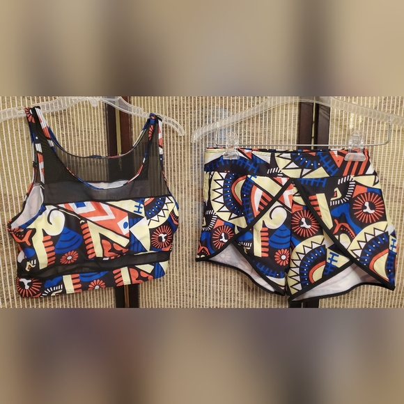 African Print Swim Set - Picture 7 of 14